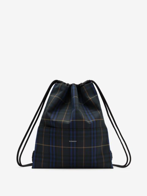 Burberry Check Drawcord Backpack