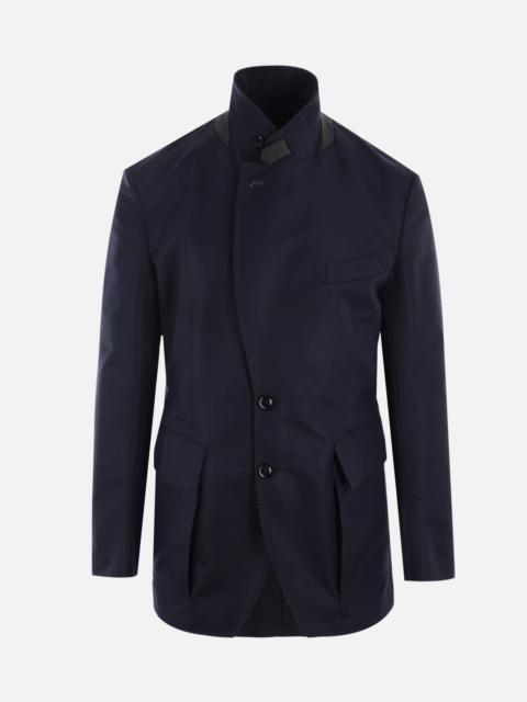 SINGLE-BREASTED COTTON BLEND JACKET