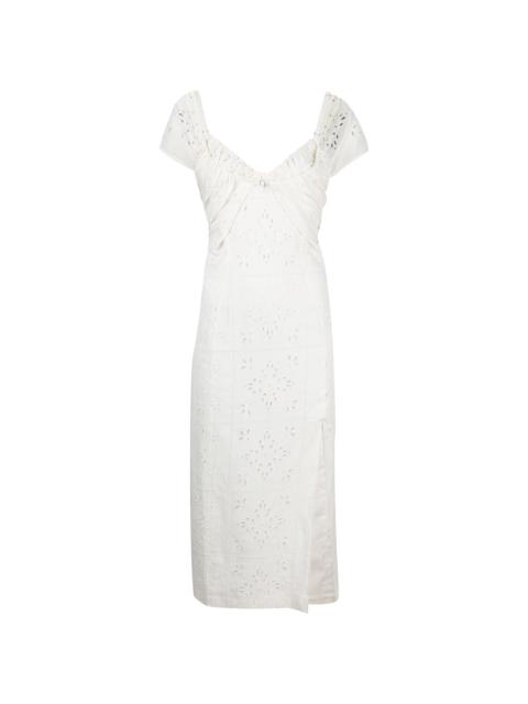 JACQUEMUS broderie anglaise midi sundress
