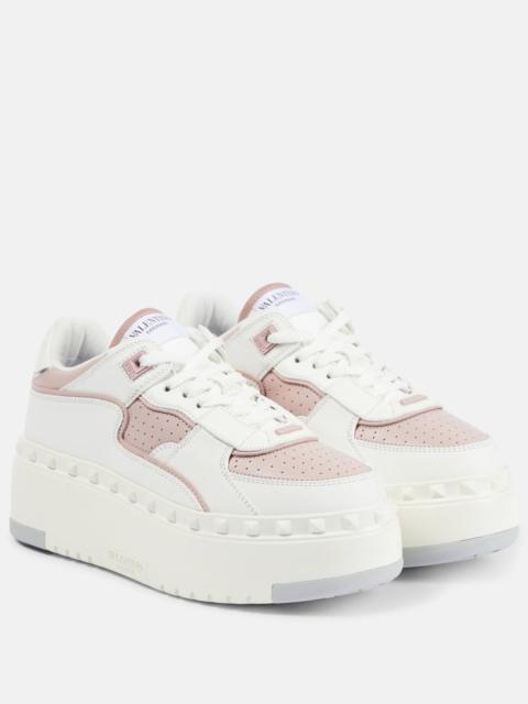 Freedots XL leather platform sneakers