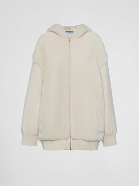 Cashmere hoodie cardigan