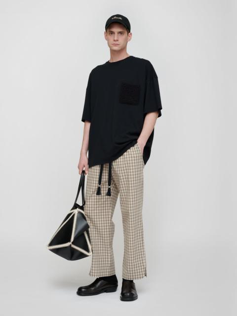 Nanushka Cotton Jersey/Crochet Pocket