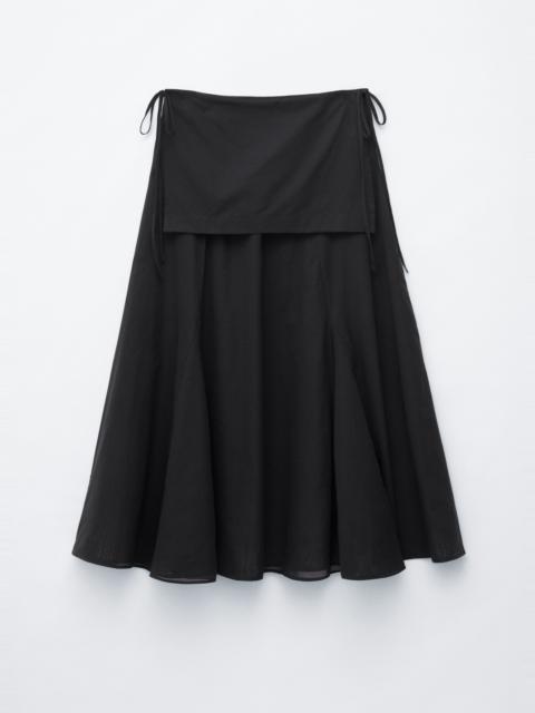 & Other Stories Sheer Apron Midi Skirt