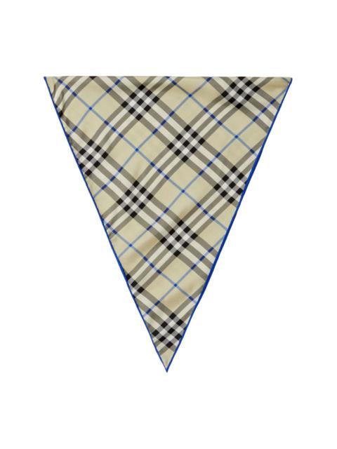 Vintage Check silk scarf