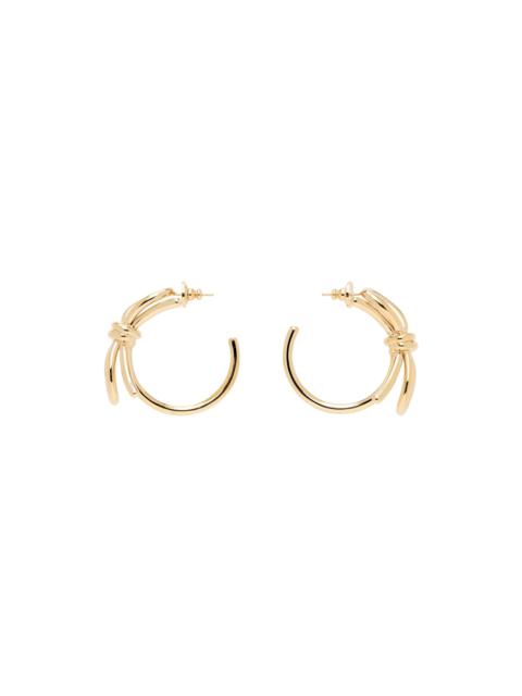 Gold Bow Scoobies Earrings