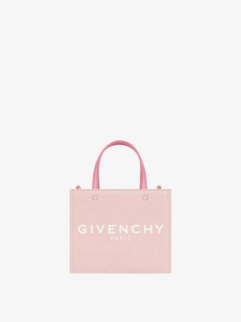 Givenchy MINI G-TOTE SHOPPING BAG IN CANVAS