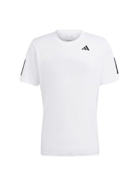 adidas Club 3-Stripes Tennis T-Shirt 'White' IS2297