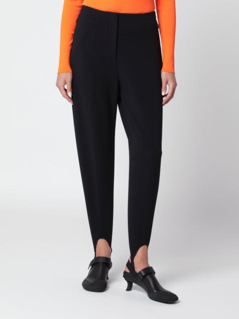 Loewe Black stretch wool-blend trousers