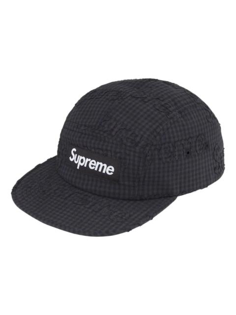 Supreme Supreme SS26 Monogram Gingham Camp Cap 'Black' SUP-SS26-1051-BLK