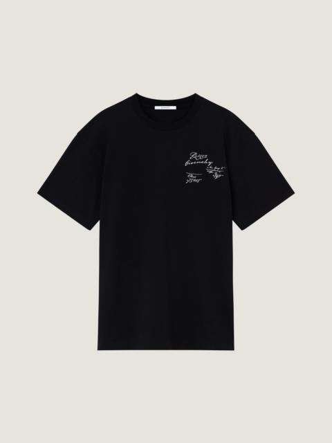 Givenchy T-SHIRT IN COTTON WITH SCRIPTY PRINT