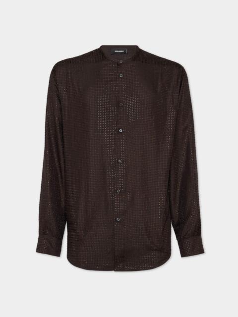 DSQUARED2 SPARKLING TINY COLLAR SHIRT