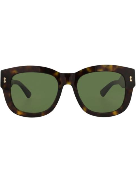 GUCCI Gucci Square-Frame Bio Acetate Sunglasses Havana Havana Green (GG1110S-30012853-002)