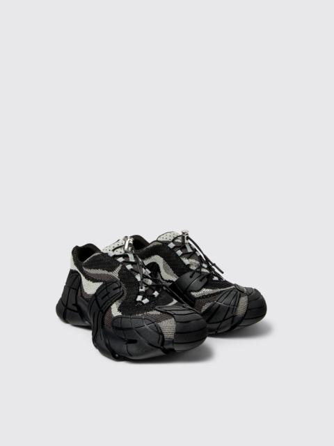 CAMPERLAB Black-Gray Textile Sneakers
