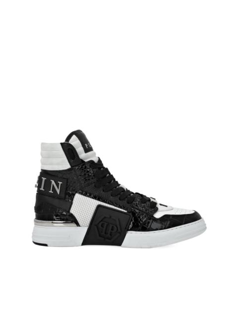 Hexagon high-top sneakers