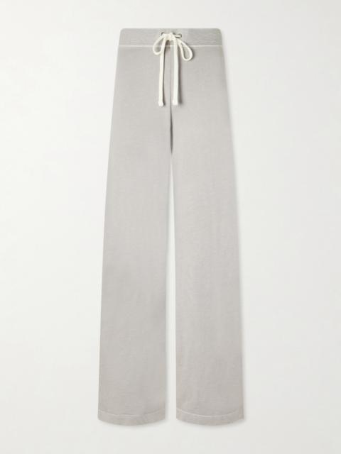 JAMES PERSE Cotton-terry Wide-leg Track Pants