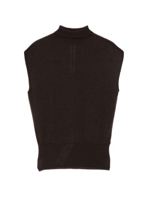 Rick Owens high-neck sleeveless tank top