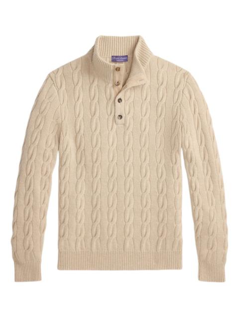 Ralph Lauren cable-knit polo shirt