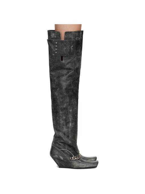 KNWLS Black Precious High Boots