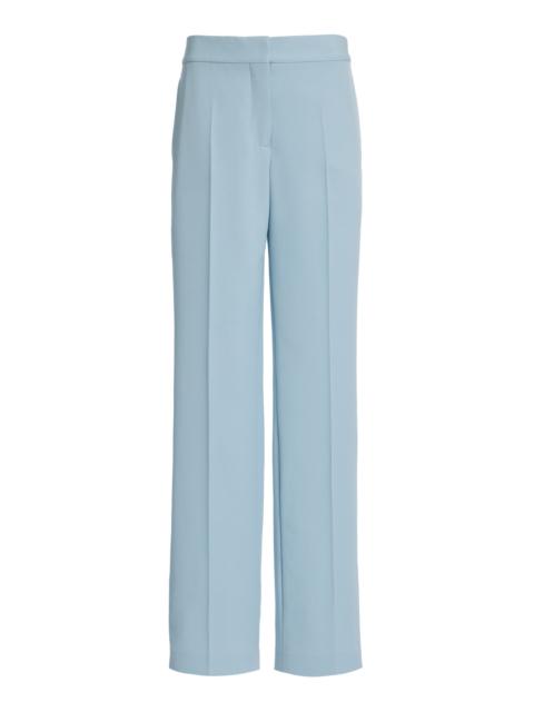 Stella McCartney Wool Straight-Leg Pants blue