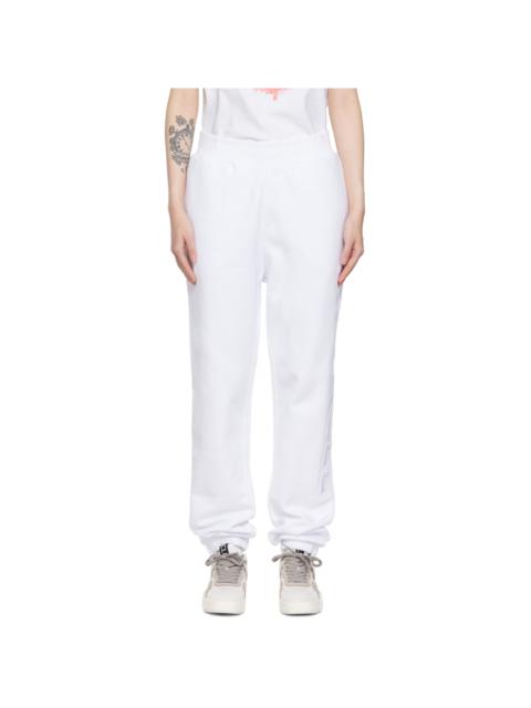 Moncler White Logo Lounge Pants