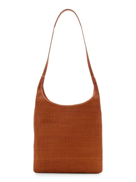 Jules Woven Leather Tote Bag brown