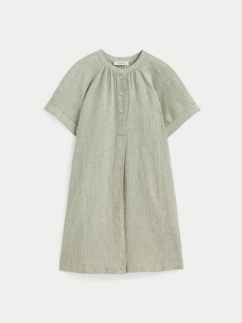 EVERLANE THE POPOVER DRESS IN LINEN