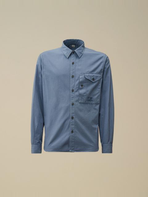 Emerized Popeline Buttoned Shirt