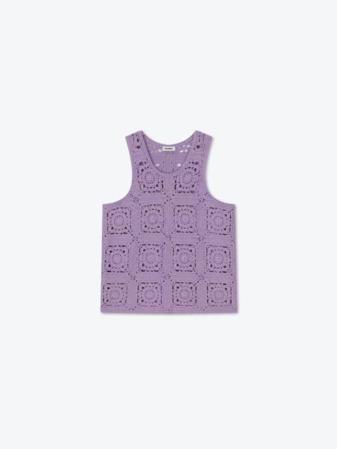 LACO - Crochet-knit cotton vest - Lilac