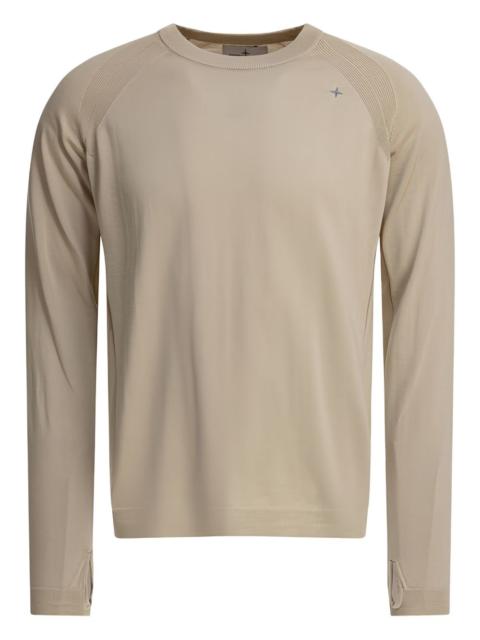 raglan-sleeves crew-neck sweater