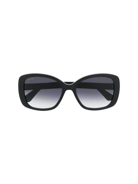 GUCCI Double G square-frame sunglasses