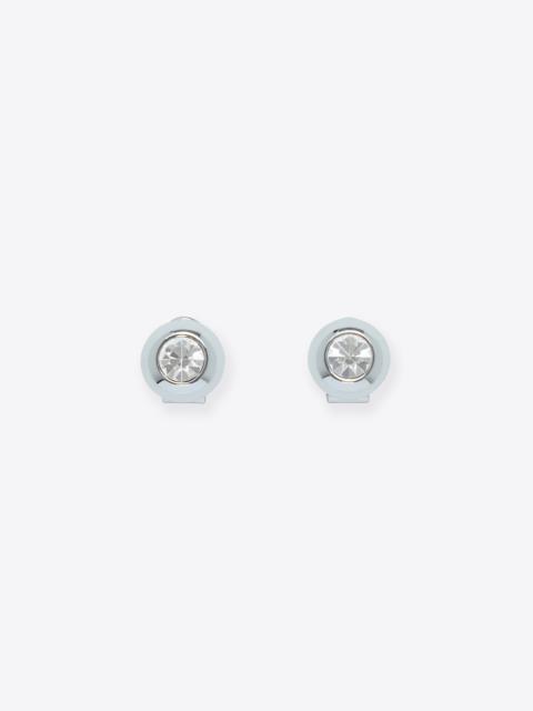 AREA CRYSTAL DOME STUD EARRINGS