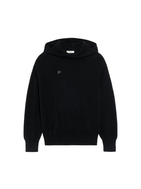 PANGAIA Archive Womens Recycled Cashmere Hoodie - Black