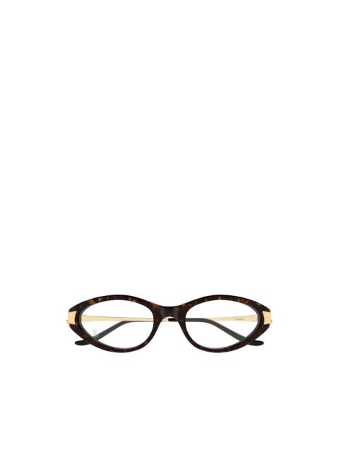 Cartier oval-frame glasses