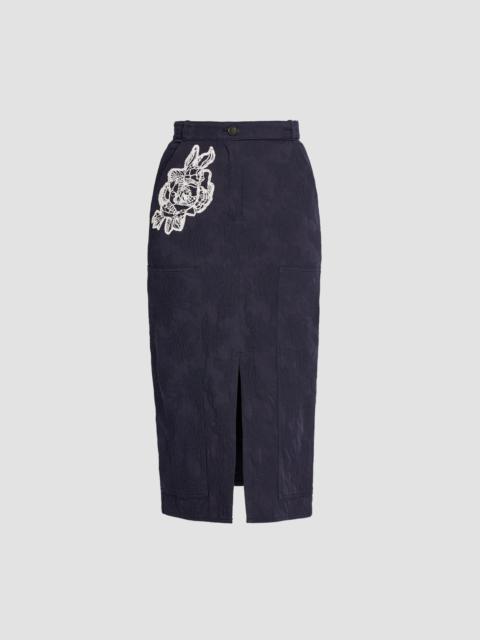 A LINE MIDI SKIRT
