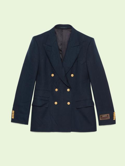 GUCCI Wrinkled effect viscose jacket