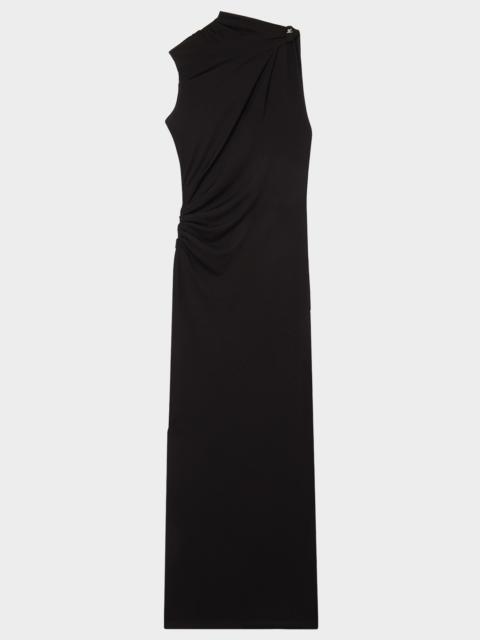 Sleeveless Draped Maxi Dress