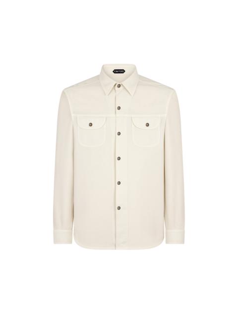 TOM FORD TWILL SNAP OVERSHIRT