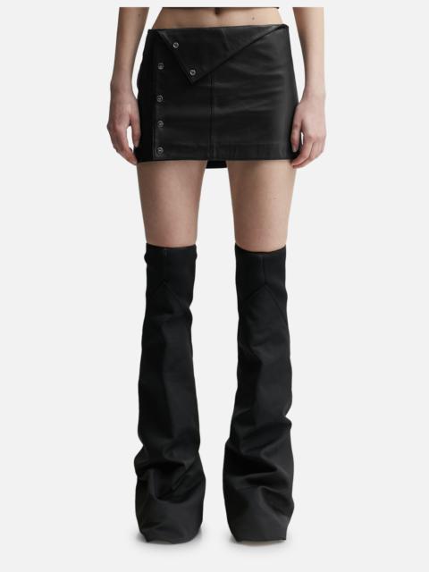 HELIOT EMIL™ STABILISED LEATHER SKIRT