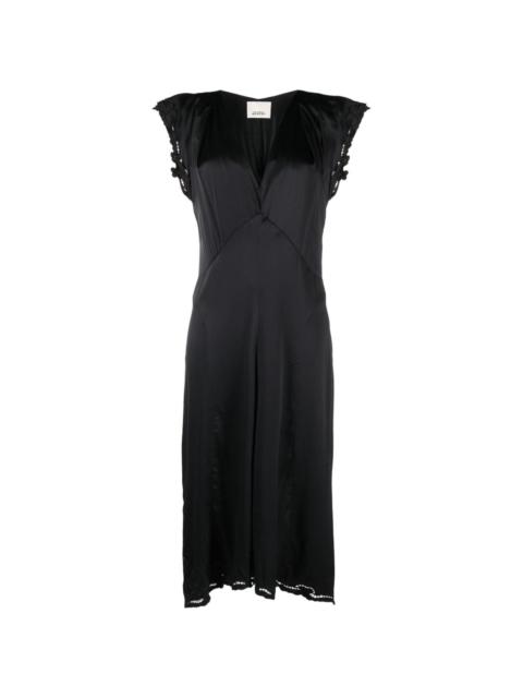 Isabel Marant Jordina satin midi dress