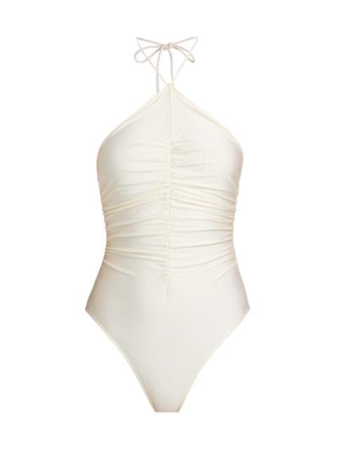 Solid & Striped Women's The Mina Halter One-Piece Swimsuit - Brule