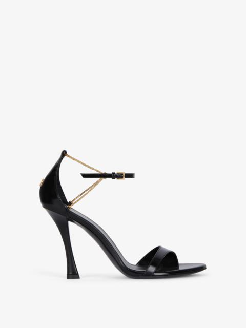 Givenchy 4G LIQUID SANDALS IN LEATHER