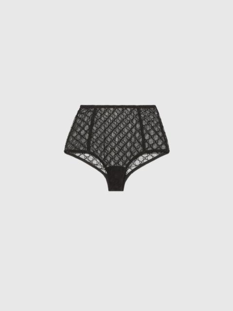 GUCCI GG embroidered tulle briefs