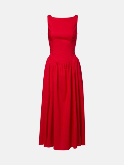 FAITHFULL Prali cotton midi dress