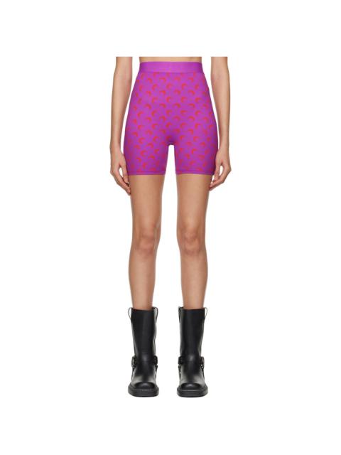 SSENSE Exclusive Purple & Red Aom Cyclist Shorts