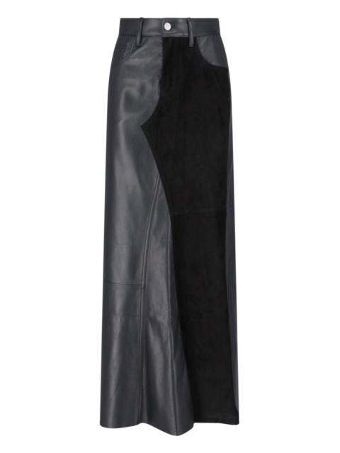 MAXI LEATHER SKIRT