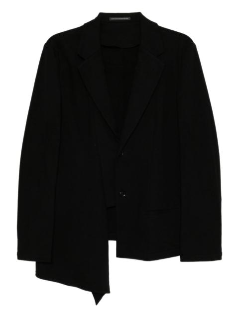Y's asymmetric-combed blazer