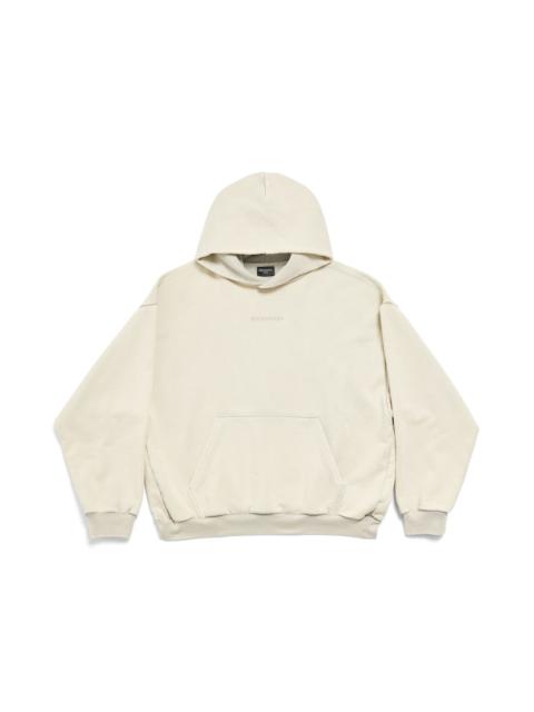 BALENCIAGA Men's New Balenciaga Back Hoodie Medium Fit in Light Grey