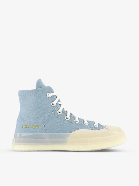 Chuck 70 Marquis Hi canvas and suede high-top trainers