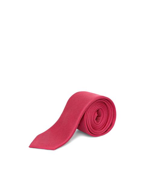 Moschino logo-print silk tie