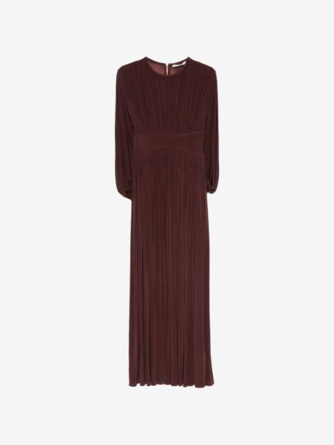 Zimmermann Luna pleated long-sleeve dress